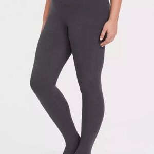 Torrid Stirrup Leggings 2X (18-20) Dark Grey Tights Cotton Blend, New w/ Tags